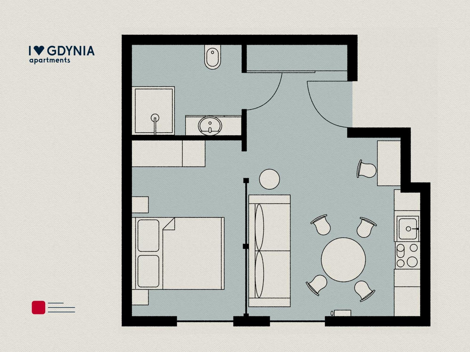 I Love Gdynia Apartments - Apartament Z Parkingiem Exteriör bild